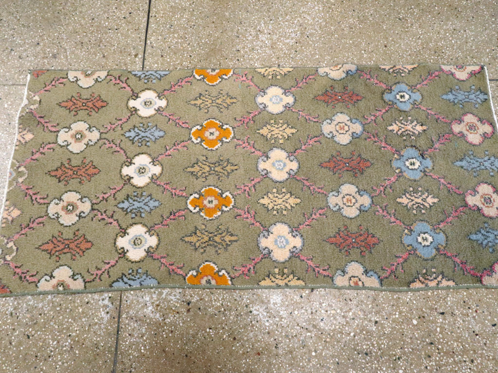Vintage Turkish Anatolian Throw Rug, No.15036 - Staging