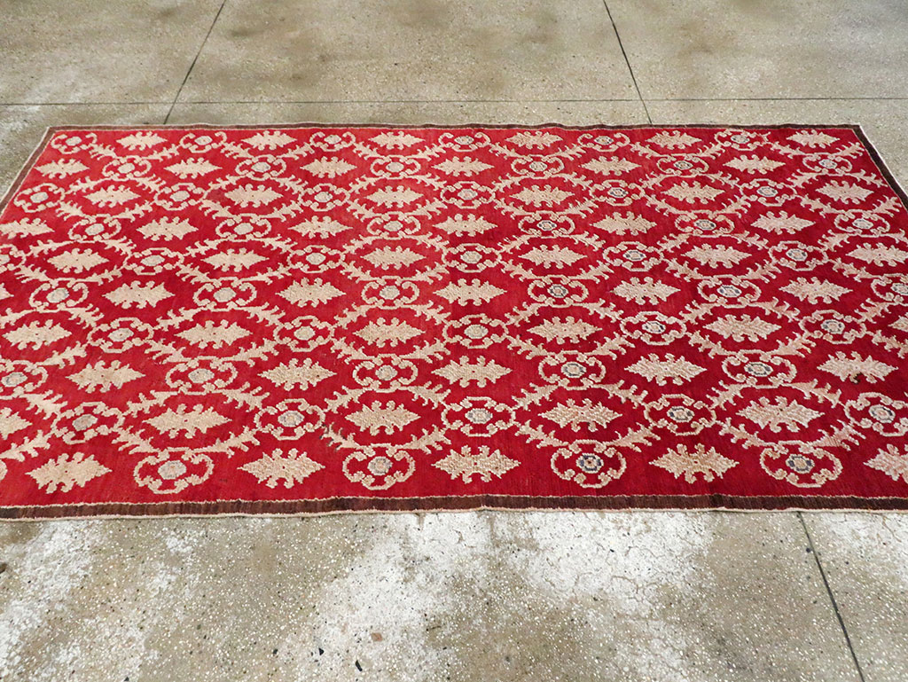 Vintage Turkish Anatolian Accent Rug, No.15041 - Staging