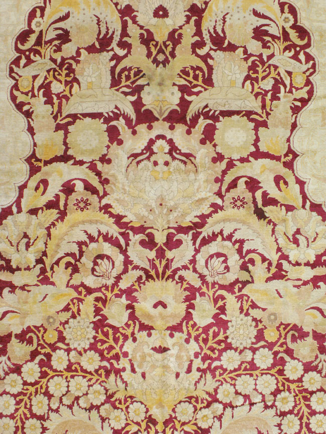 Antique Indian Agra Carpet, No.15046 - Staging