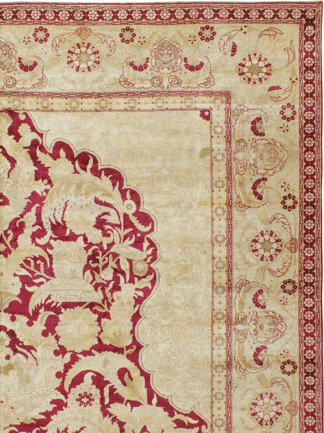 Antique Indian Agra Carpet, No.15046 - Staging