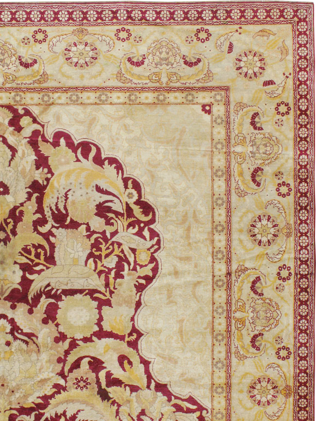 Antique Indian Agra Carpet, No.15046 - Staging