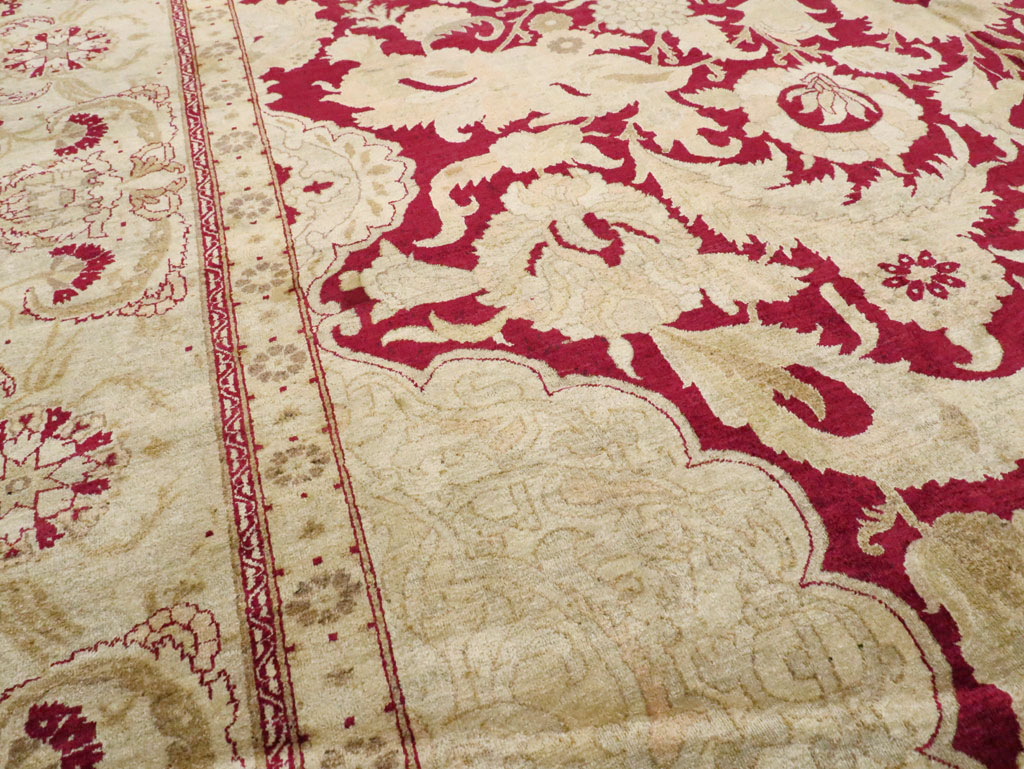 Antique Indian Agra Carpet, No.15046 - Staging