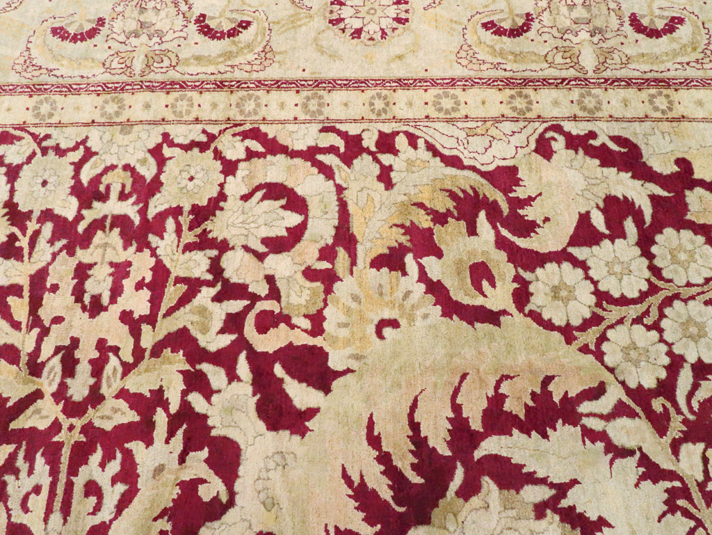 Antique Indian Agra Carpet, No.15046 - Staging