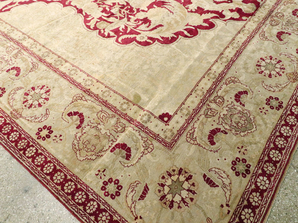 Antique Indian Agra Carpet, No.15046 - Staging