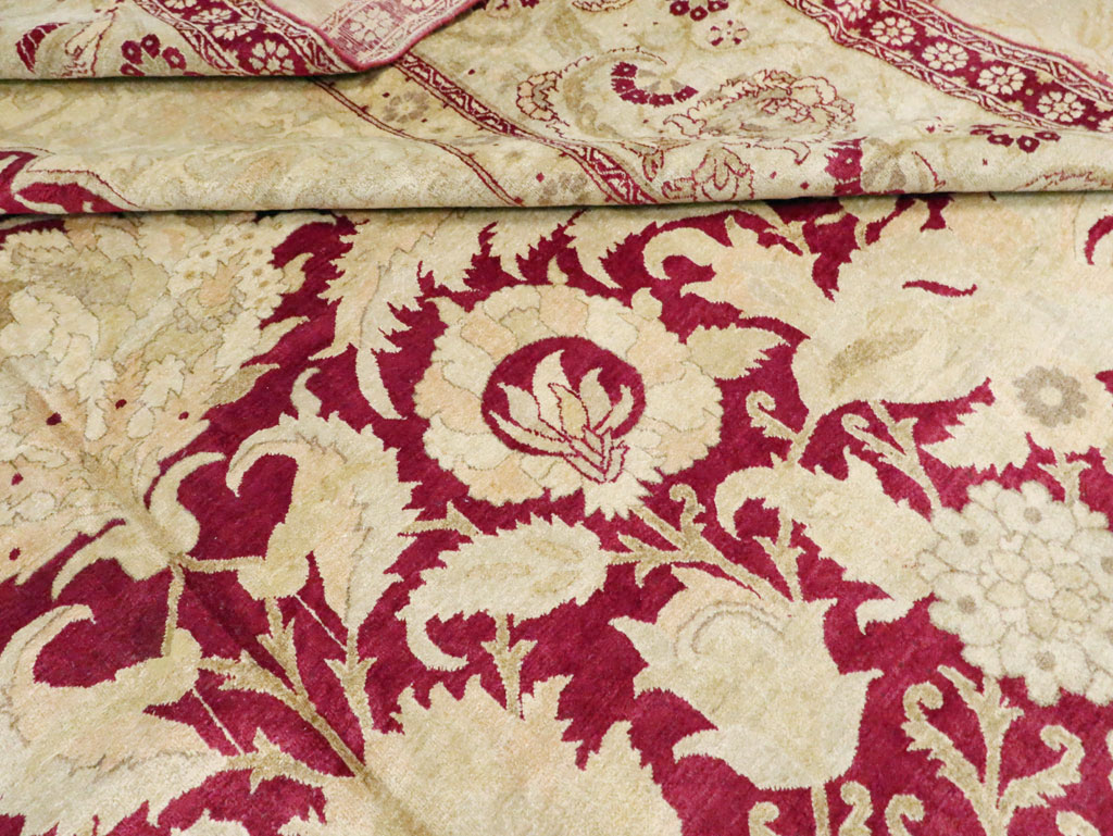 Antique Indian Agra Carpet, No.15046 - Staging