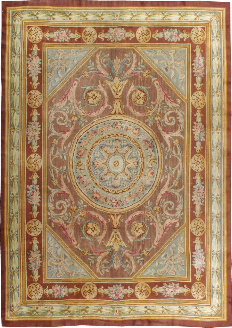 Antique French Savonnerie Carpet, No.15064 - Staging