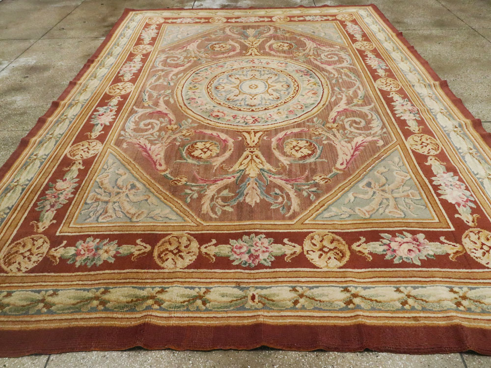 Antique French Savonnerie Carpet, No.15064 - Staging
