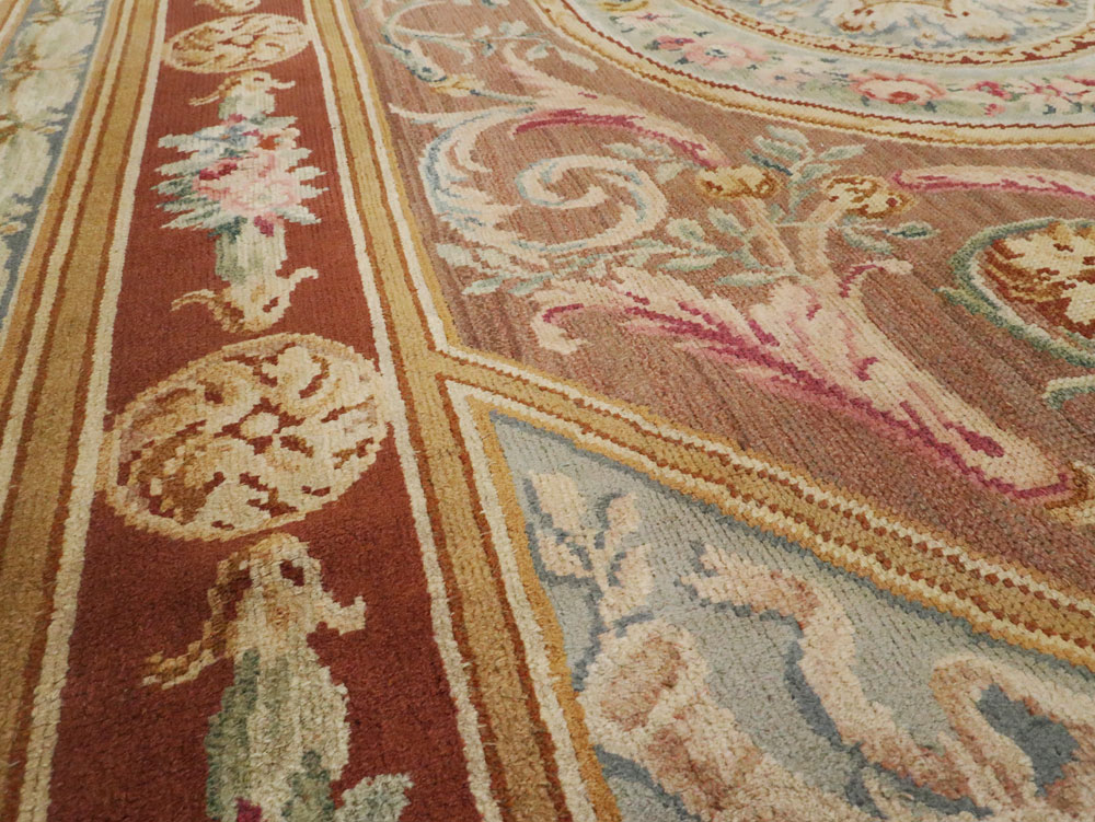 Antique French Savonnerie Carpet, No.15064 - Staging