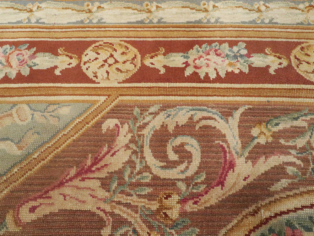 Antique French Savonnerie Carpet, No.15064 - Staging