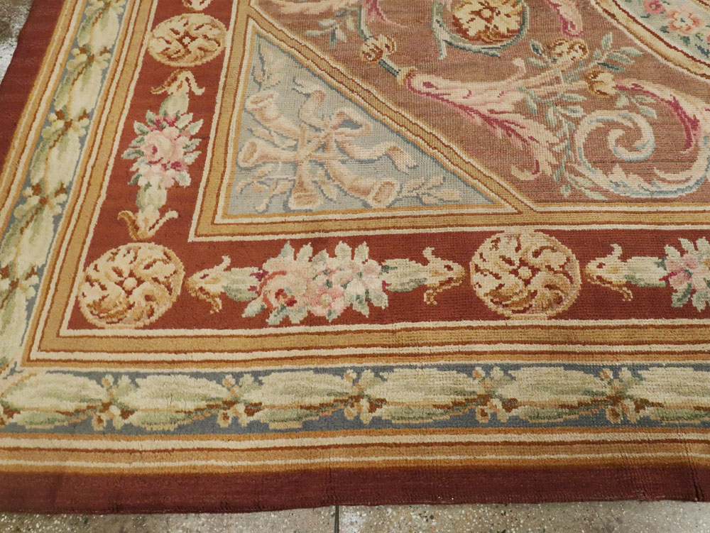 Antique French Savonnerie Carpet, No.15064 - Staging