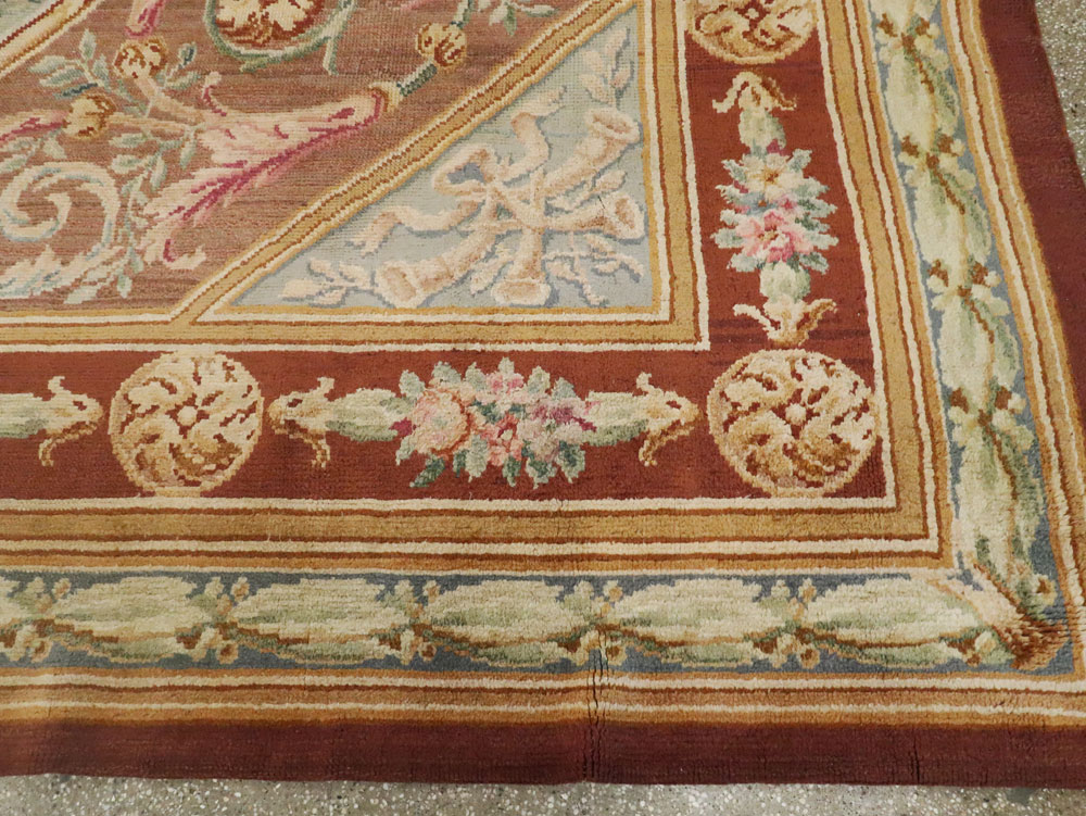 Antique French Savonnerie Carpet, No.15064 - Staging