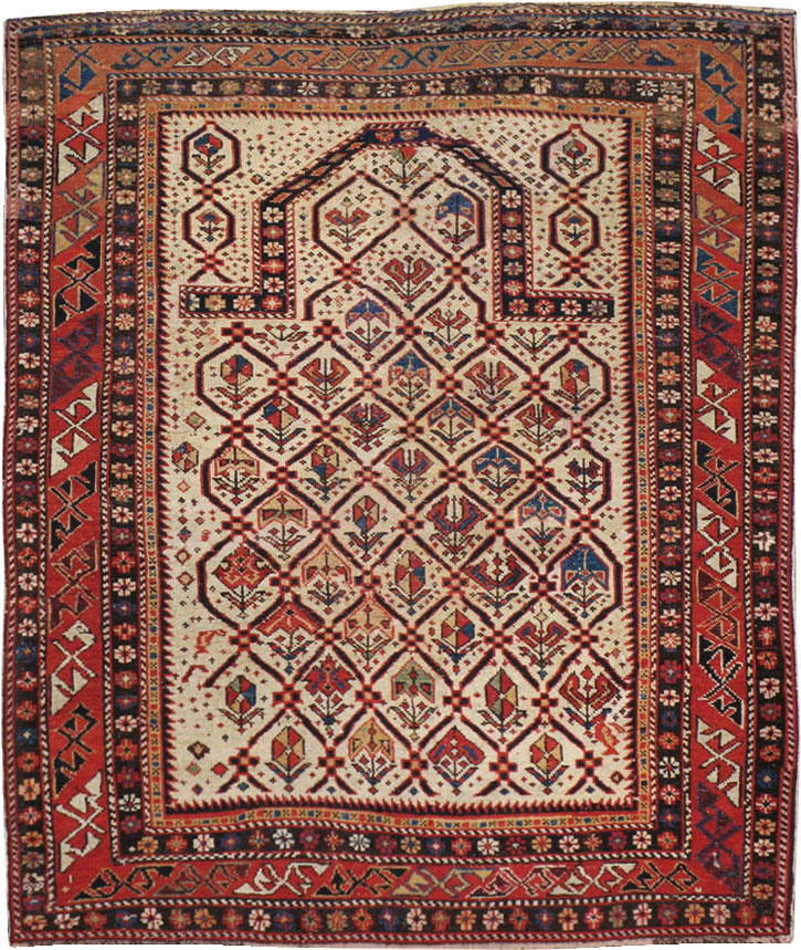 Antique  Caucasian Shirvan Rug, No.15069 - Staging
