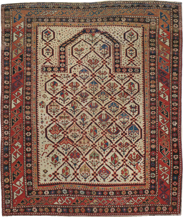 Antique  Caucasian Shirvan Rug, No.15069 - Staging