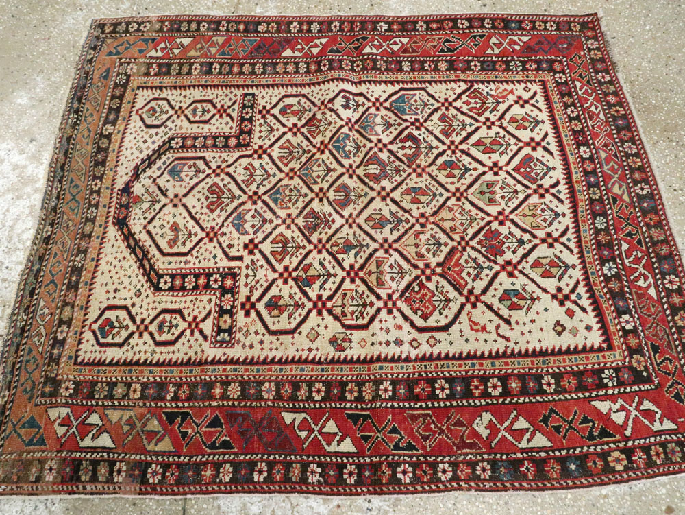 Antique  Caucasian Shirvan Rug, No.15069 - Staging