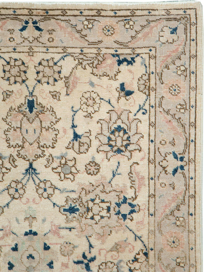 Vintage Persian Tabriz Rug (Pair: 1 of 2), No.15089 - Staging