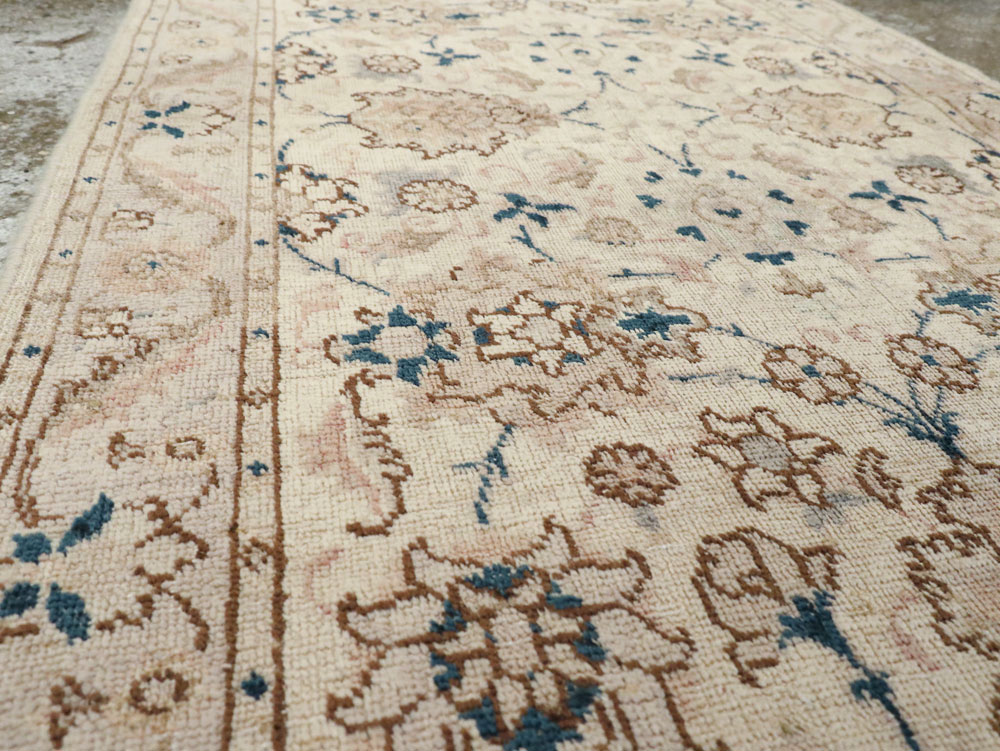 Vintage Persian Tabriz Rug (Pair: 1 of 2), No.15089 - Staging