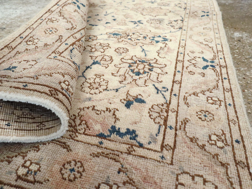 Vintage Persian Tabriz Rug (Pair: 1 of 2), No.15089 - Staging