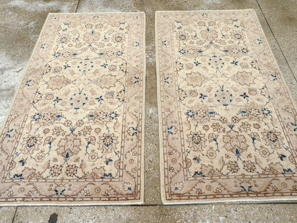 Vintage Persian Tabriz Rug (Pair: 1 of 2), No.15089 - Staging