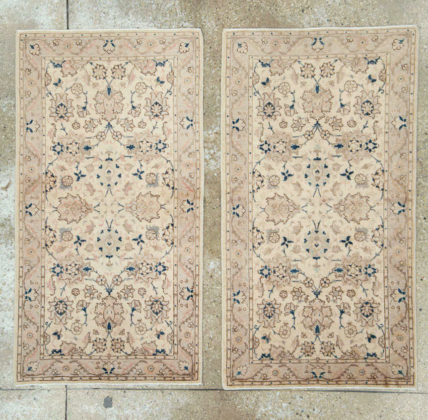 Vintage Persian Tabriz Rug (Pair: 1 of 2), No.15089 - Staging
