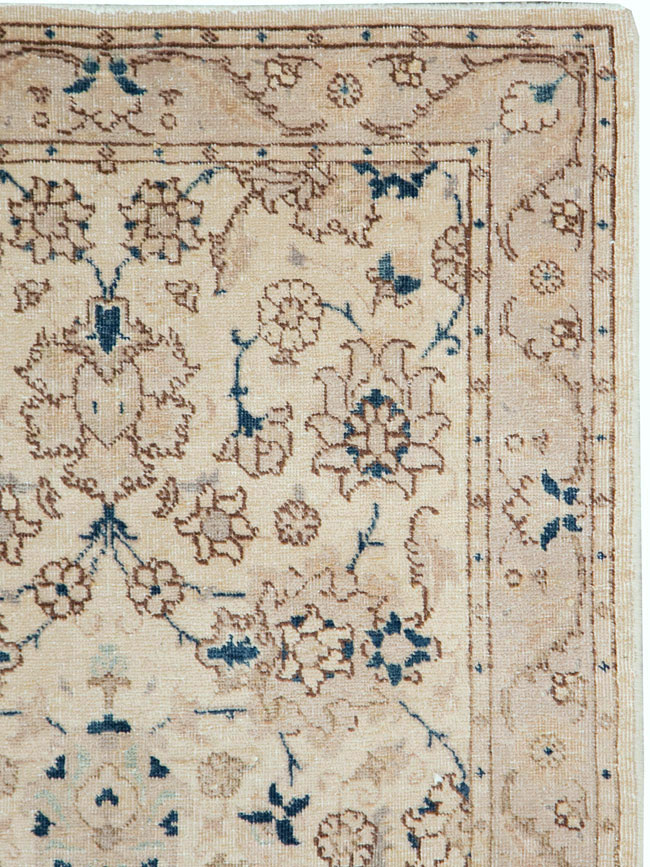 Vintage Persian Tabriz Rug (Pair: 2 of 2), No.15090 - Staging