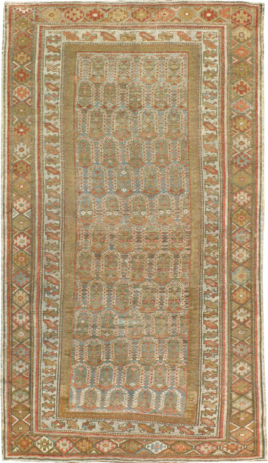 Antique Persian Kurdish Rug, No.15108 - Staging