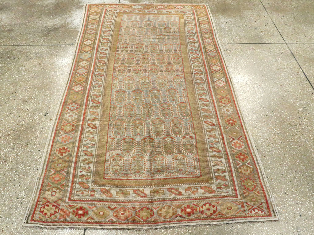 Antique Persian Kurdish Rug, No.15108 - Staging