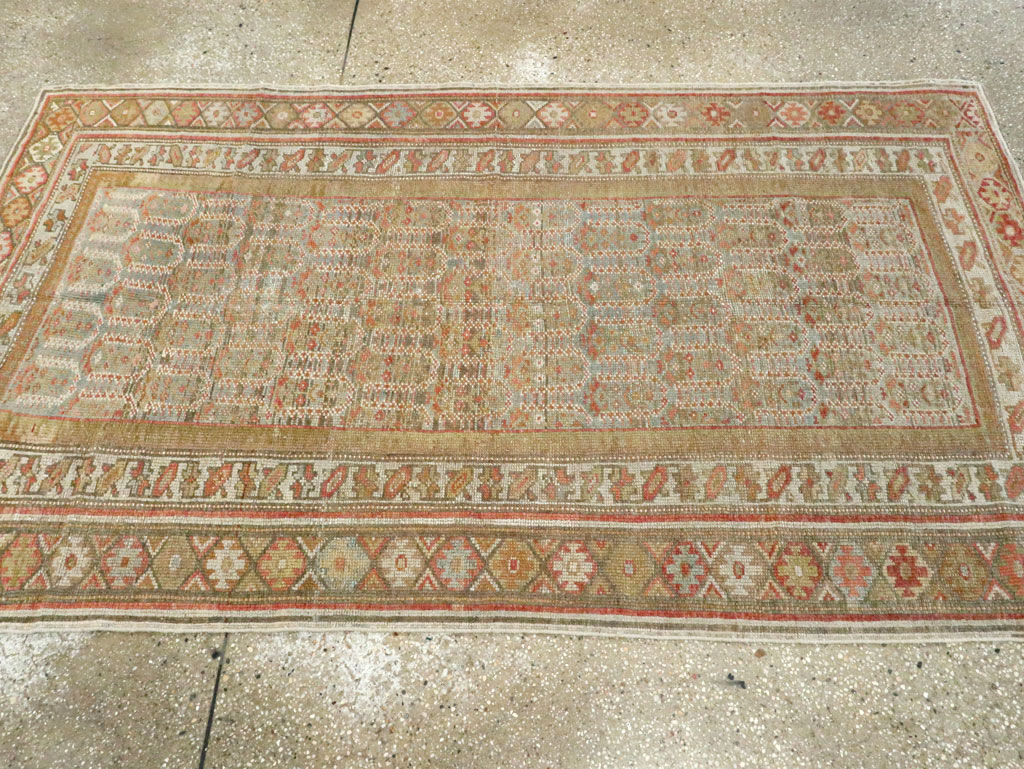 Antique Persian Kurdish Rug, No.15108 - Staging