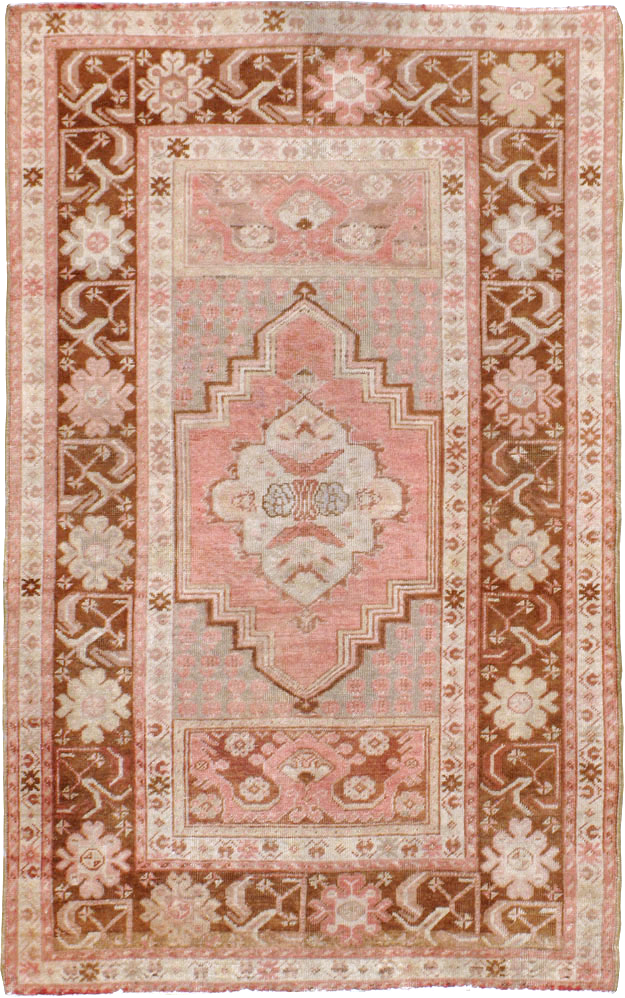 Vintage Turkish Oushak Rug, No.15116 - Staging