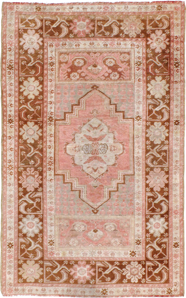 Vintage Turkish Oushak Rug, No.15116 - Staging