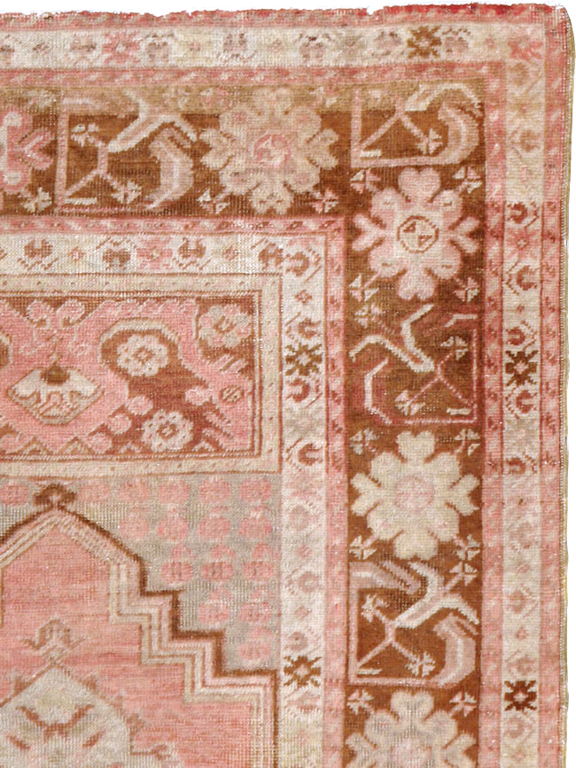 Vintage Turkish Oushak Rug, No.15116 - Staging