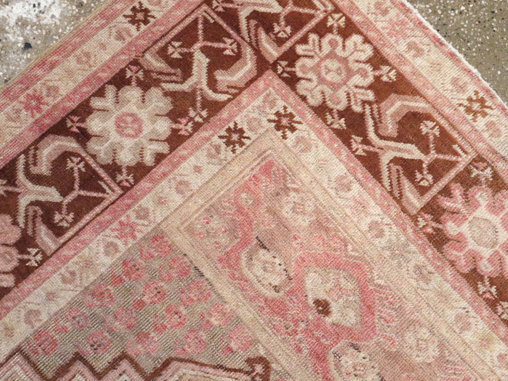 Vintage Turkish Oushak Rug, No.15116 - Staging