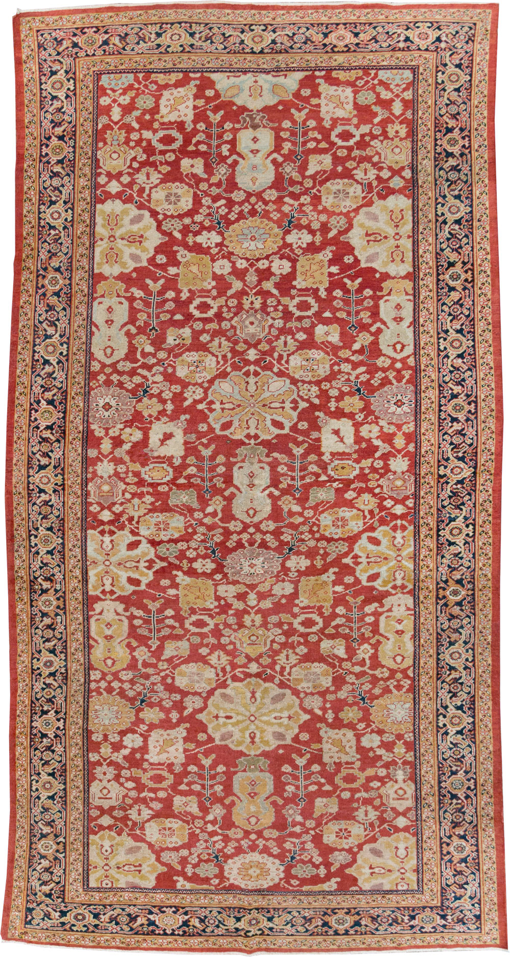 Antique Persian Sultanabad Gallery Carpet, No.15154 - Staging