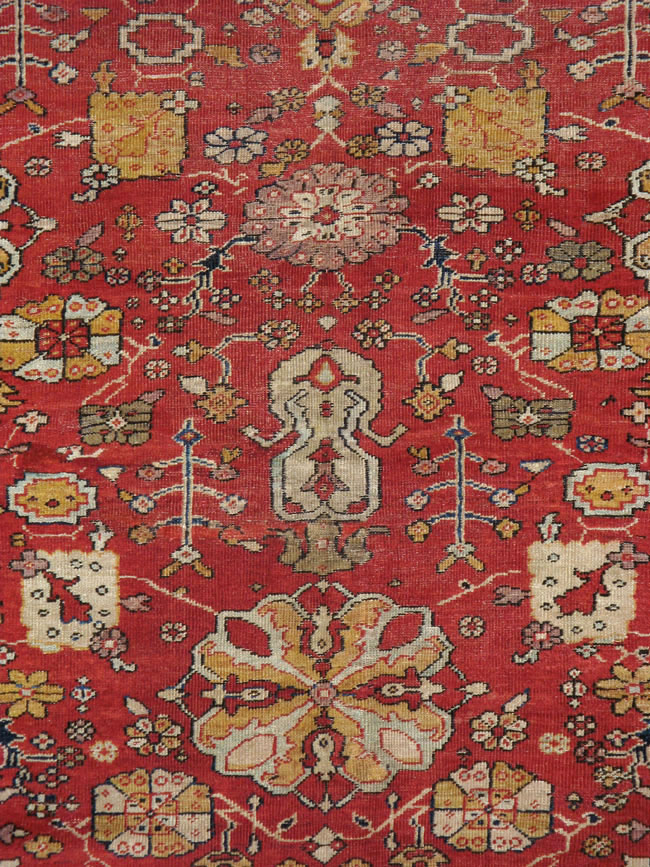 Antique Persian Sultanabad Gallery Carpet, No.15154 - Staging