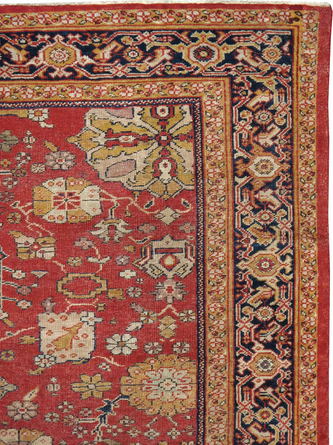 Antique Persian Sultanabad Gallery Carpet, No.15154 - Staging