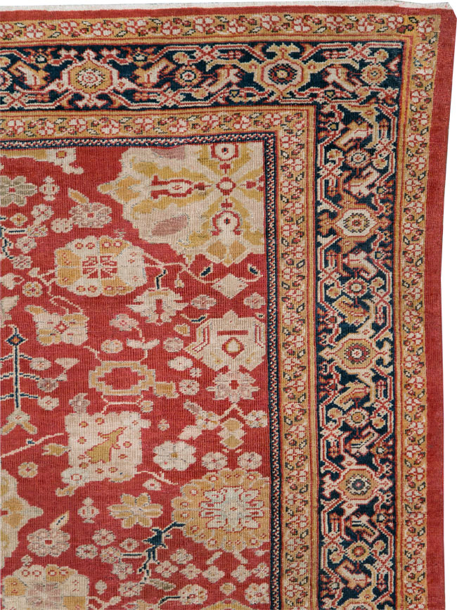 Antique Persian Sultanabad Gallery Carpet, No.15154 - Staging