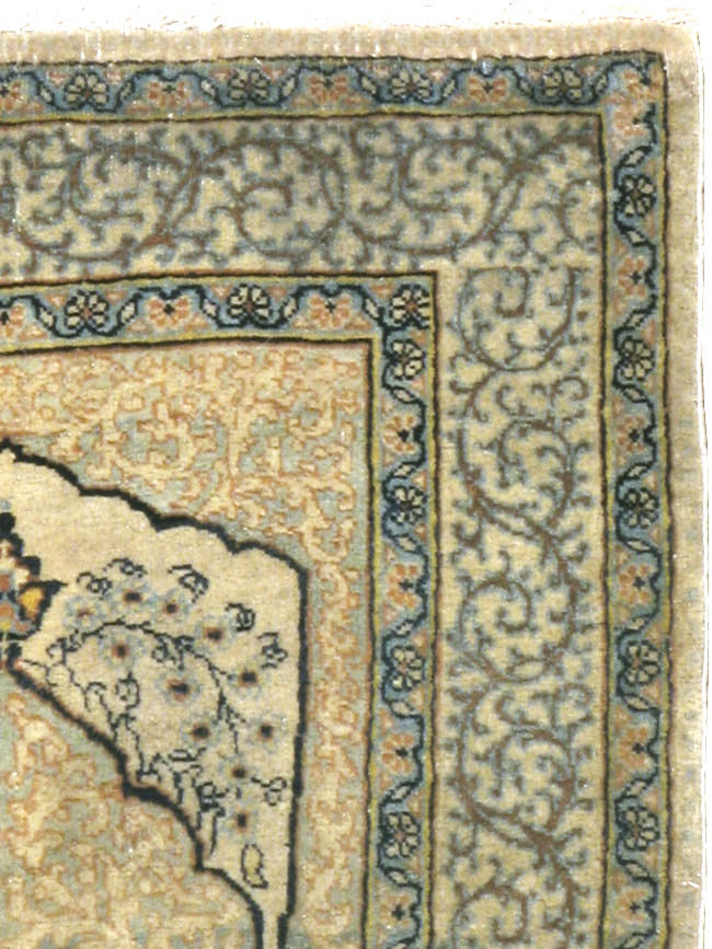Antique Persian Tabriz Hagi Jalili Rug, No.15166 - Staging