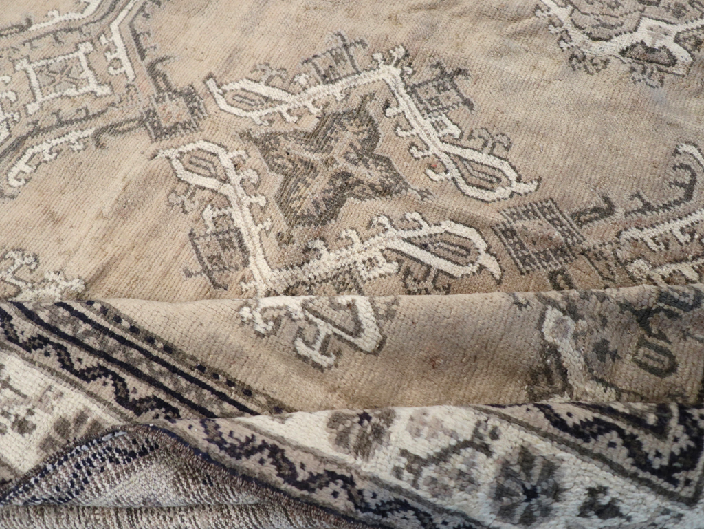 Antique Turkish Oushak Square Accent Carpet, No.15174 - Staging