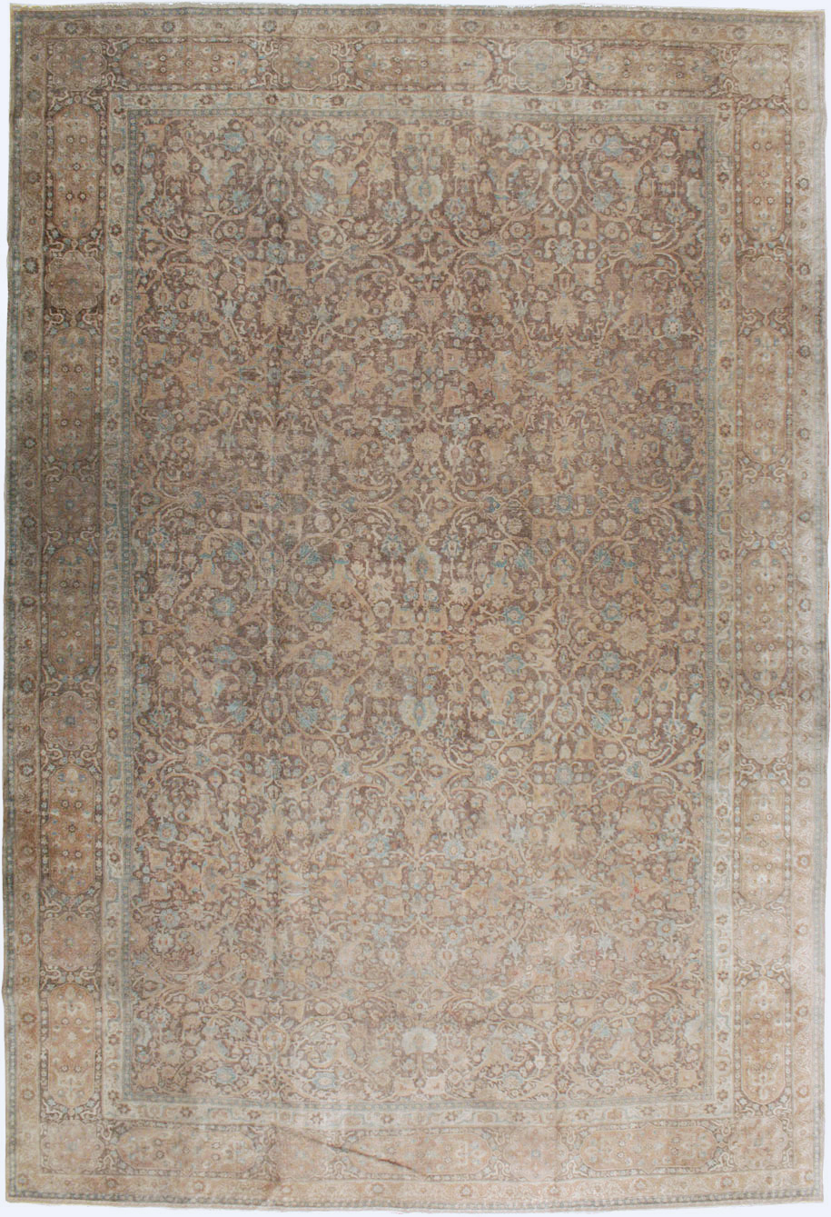 Antique Persian Tabriz Carpet, No.15197 - Staging