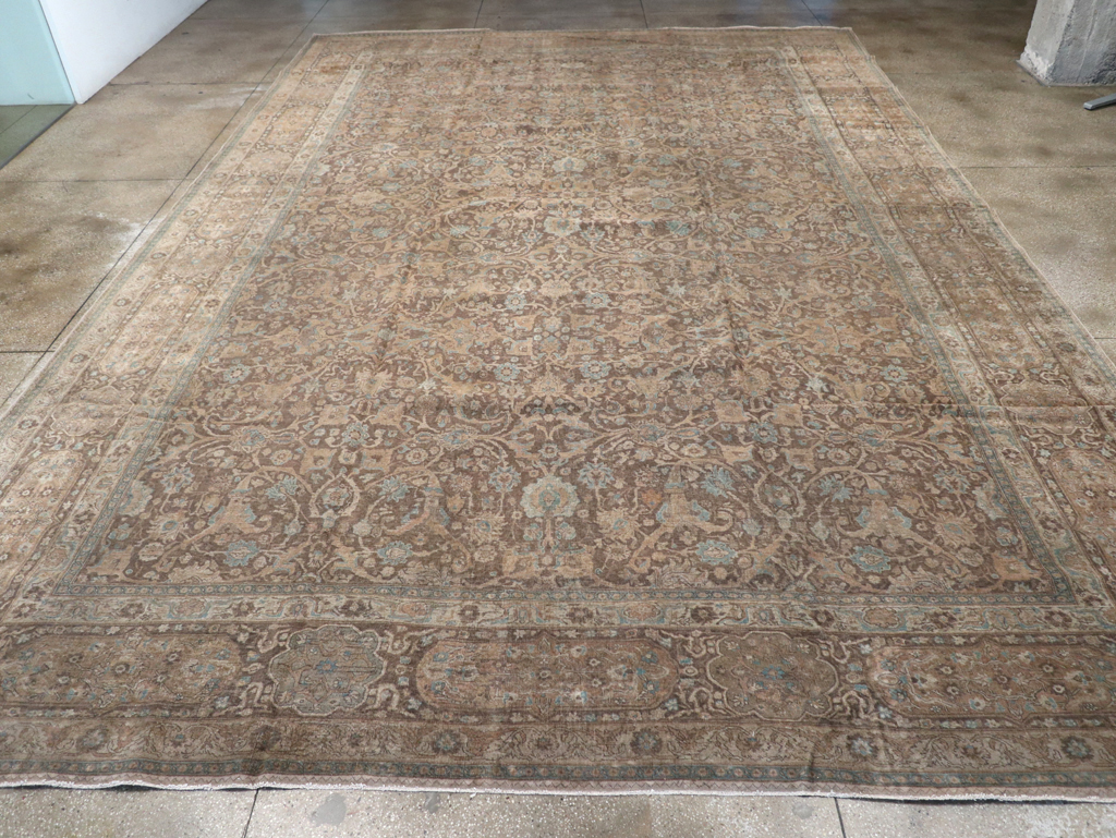 Antique Persian Tabriz Carpet, No.15197 - Staging