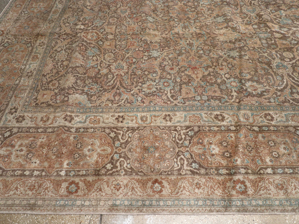 Antique Persian Tabriz Carpet, No.15197 - Staging