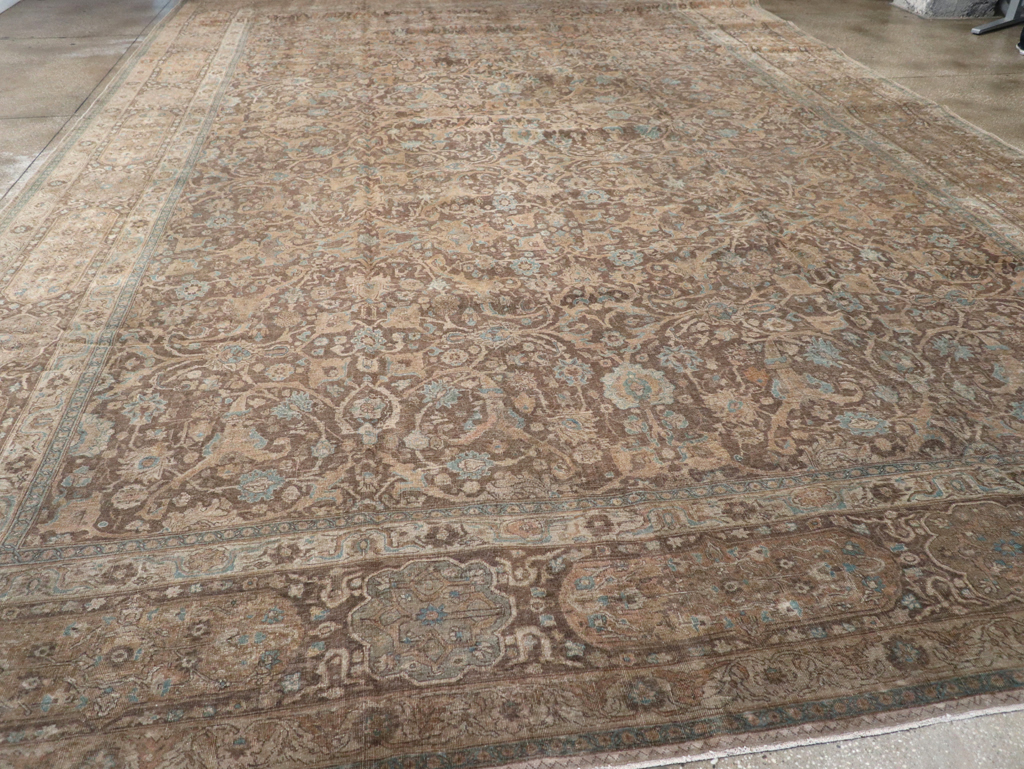 Antique Persian Tabriz Carpet, No.15197 - Staging