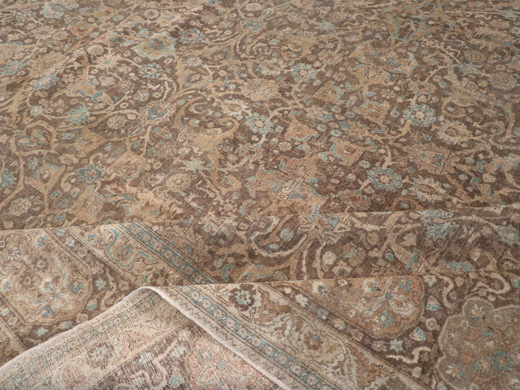 Antique Persian Tabriz Carpet, No.15197 - Staging