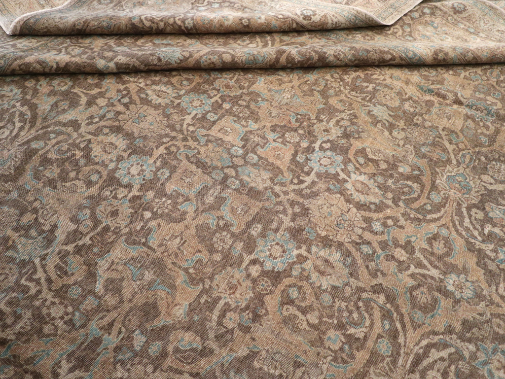 Antique Persian Tabriz Carpet, No.15197 - Staging