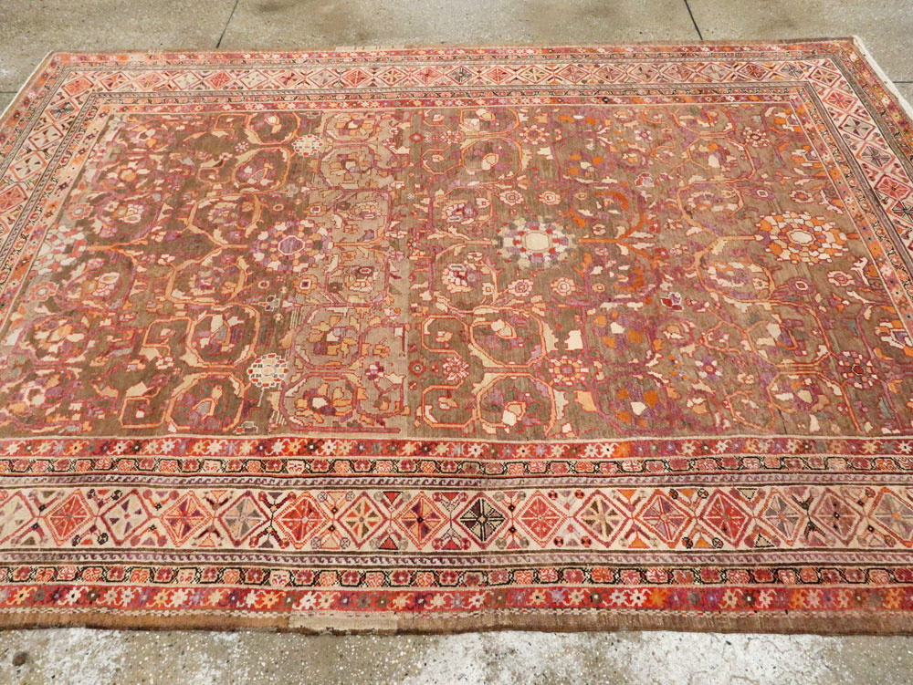 Antique Persian Malayer Carpet, No.15206 - Staging