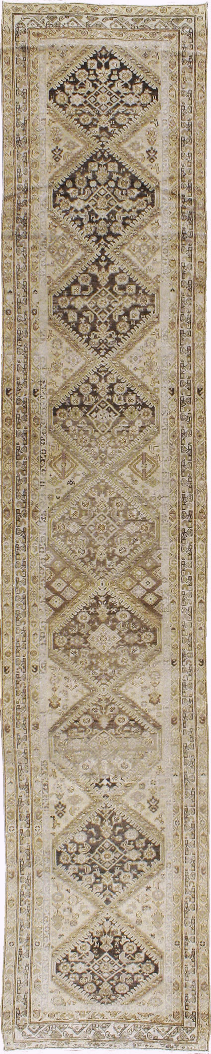 Antique Persian Malayer Runner, No.15209 - Staging