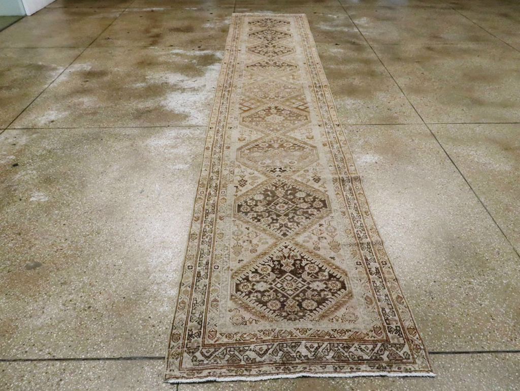 Antique Persian Malayer Runner, No.15209 - Staging