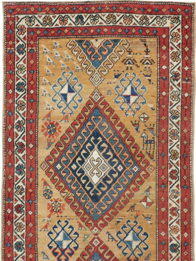 Antique Persian Serab Runner, No.15210 - Staging