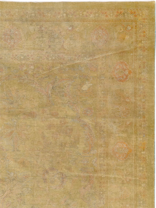 Antique Indian Amritsar Room Size Carpet, No.15212 - Staging