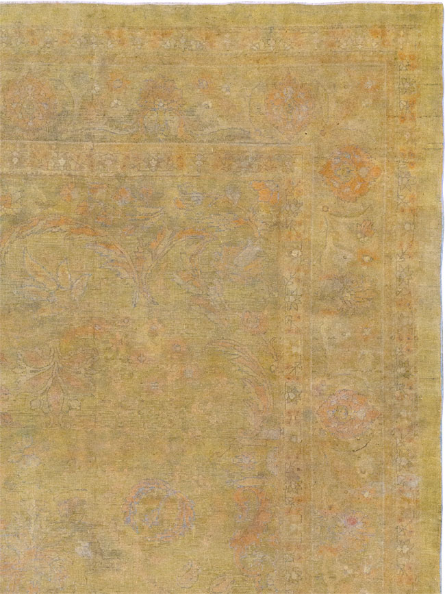 Antique Indian Amritsar Room Size Carpet, No.15212 - Staging