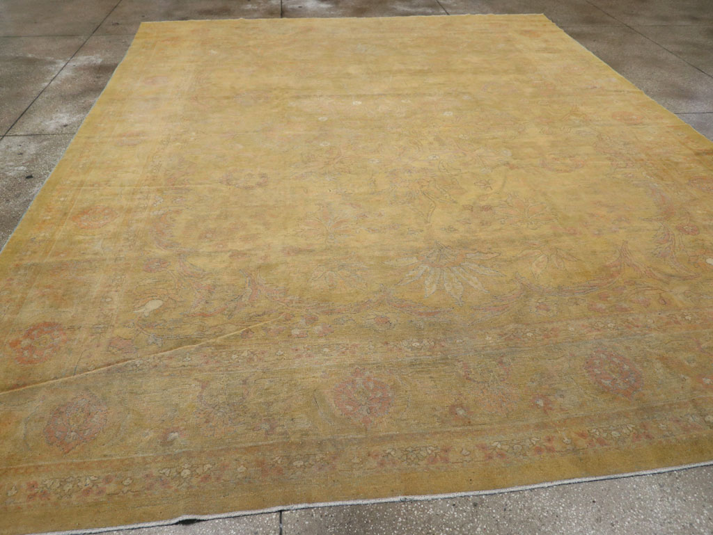 Antique Indian Amritsar Room Size Carpet, No.15212 - Staging